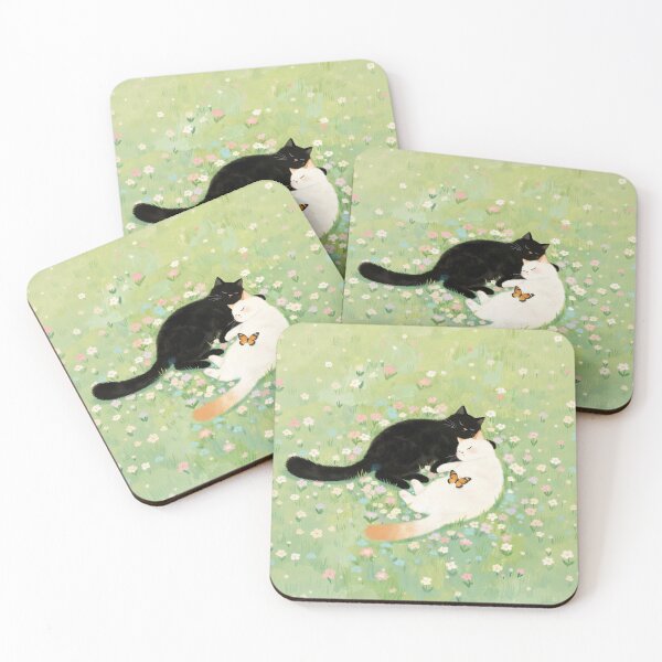 Item preview, Black cat and white cat designed and sold by xianxiu-ling.
