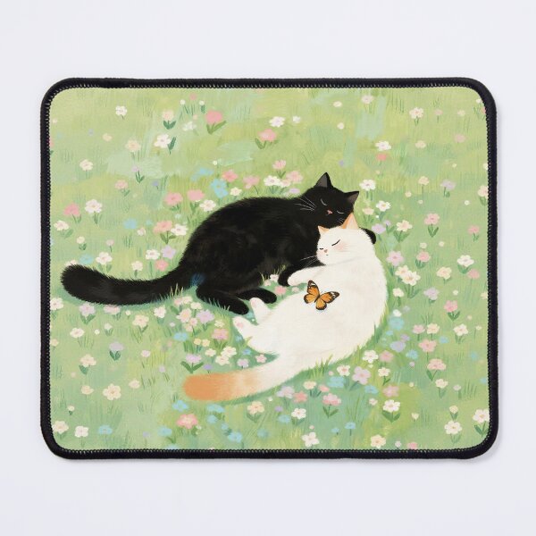 Item preview, Black cat and white cat designed and sold by xianxiu-ling.