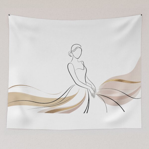 Item preview, Elegance Is An Attitude Minimal Line Art Feminine Chic Design designed and sold by YourTrendyTees.