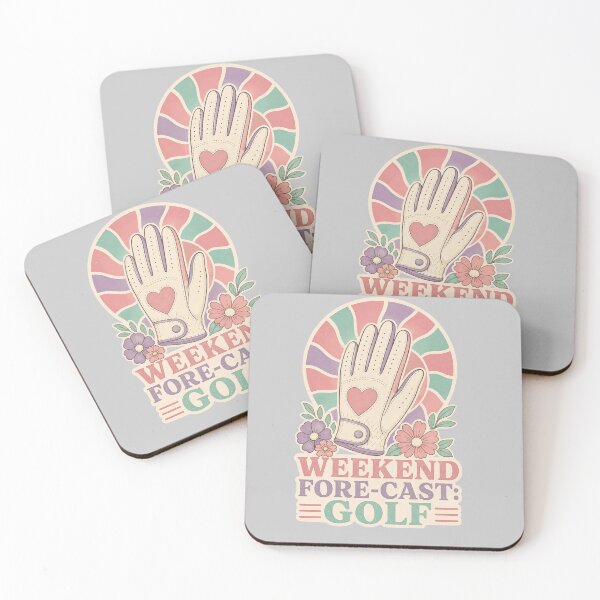 Item preview, Funny Women's Golf - weekend fore-cast golf- Retro Pastel Golfer Aesthetic designed and sold by BelievingCreate.
