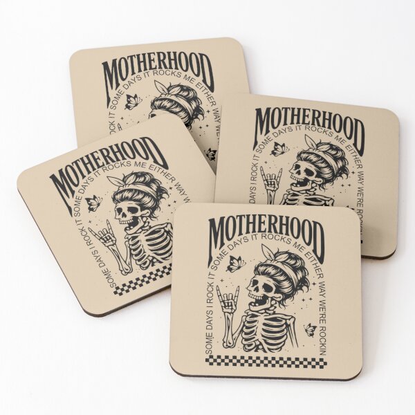 Item preview, Motherhood Dark Skeleton Mama Minimal Rock Mom Life Humor Classic T-Shirt designed and sold by Animalfacts002.