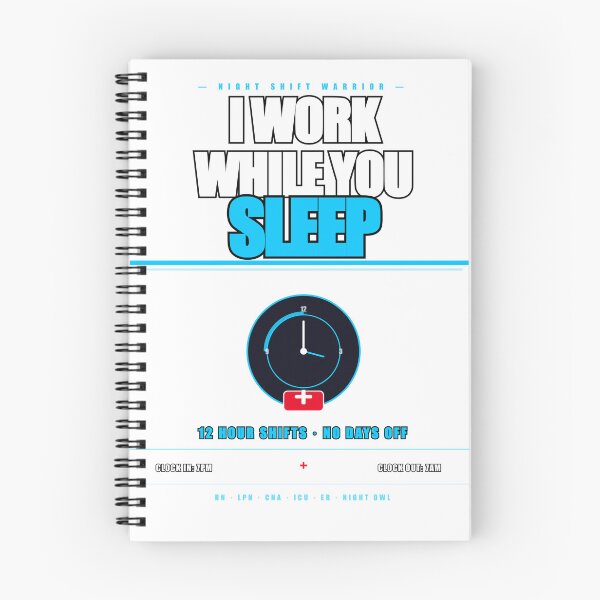 Item preview, I Work While You Sleep Funny Night Shift Nurse Gift designed and sold by Mega-Shopping.