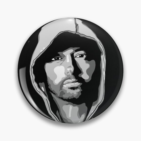 Item preview, Eminem Portrait WPAP Style – Geometric Rap Art designed and sold by WanderDrips.