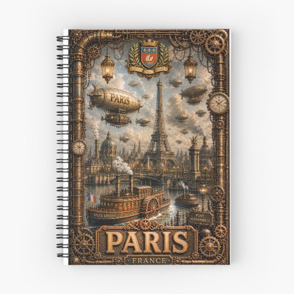 Item preview, Empire of Steam Paris – Eiffel Tower in the Age of Airships designed and sold by Earth Celebration Designs.
