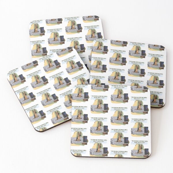 Item preview, Funny German Shepherd Watching TV Seriously designed and sold by A-R Digital Designs.