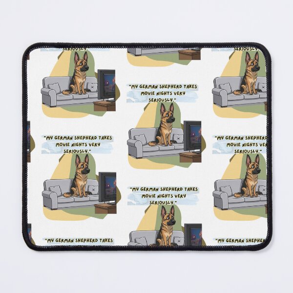 Item preview, Funny German Shepherd Watching TV Seriously designed and sold by A-R Digital Designs.