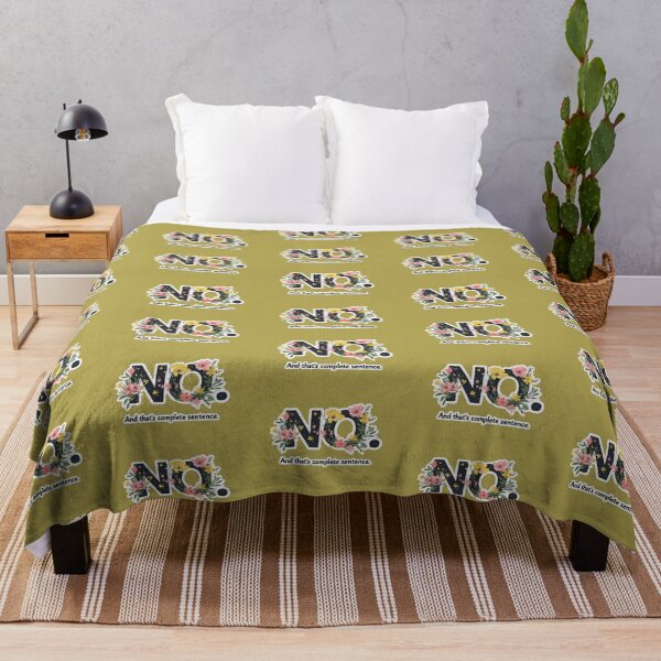 Item preview, No Is a Full Sentence designed and sold by RainToday.