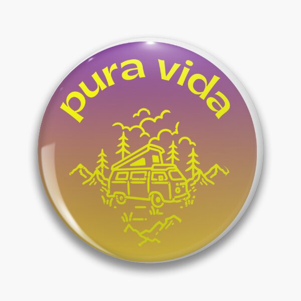 Item preview, PURA VIDA travel graphic  designed and sold by Andiamo-Amigos.