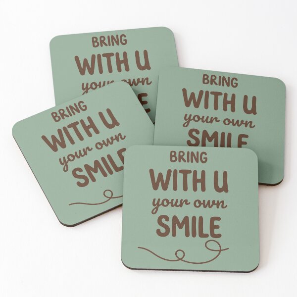 Item preview, Bring With U Your Own Smile - Positive Attitude Typography Design designed and sold by zakman02.