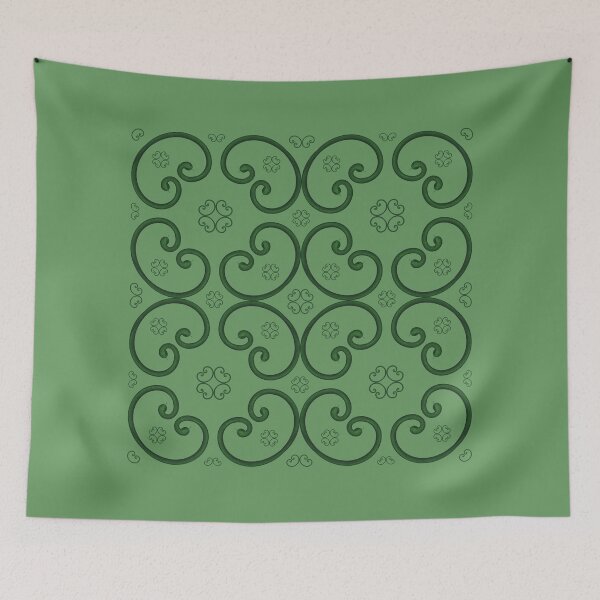Item preview, Unusual pattern with snakes on a pale grass color background designed and sold by Cherevan.