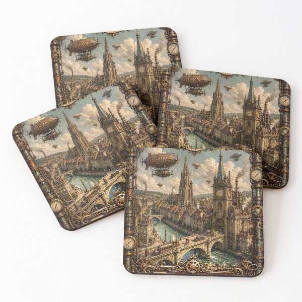 Item preview, Empire of Steam Bern – Clock Towers above the Aare designed and sold by Earth Celebration Designs.
