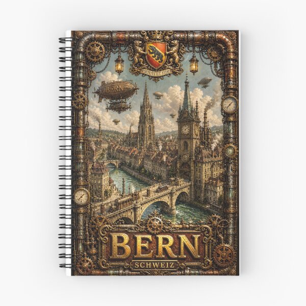 Item preview, Empire of Steam Bern – Clock Towers above the Aare designed and sold by Earth Celebration Designs.