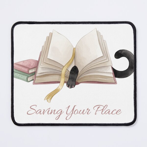 Item preview, Saving Your Place — Cat Bookmark Cozy Reader Tee designed and sold by kosimazaki.