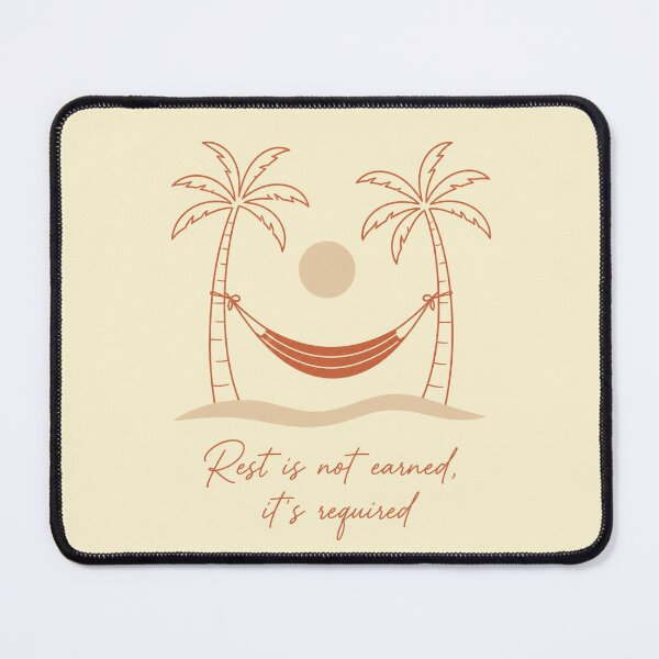 Item preview, Rest Is Not Earned - Tropical Palm Tree Hammock Aesthetic designed and sold by Inkfino.