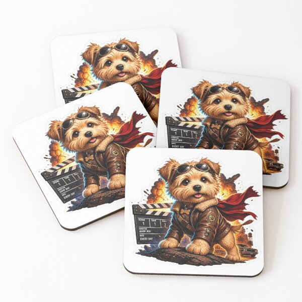 Item preview, Action Hero Dog Sticker designed and sold by RDcollections.
