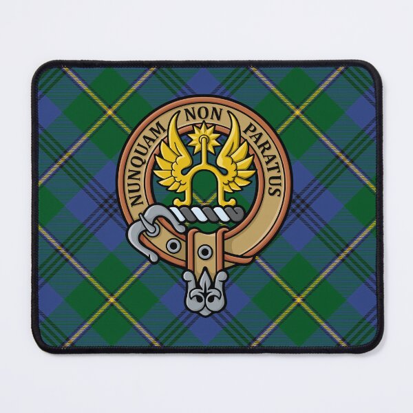 Item preview, Clan Johnston Crest over Tartan designed and sold by sifis.
