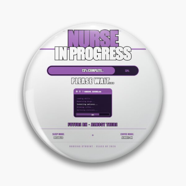 Item preview, Nurse In Progress Please Wait Funny Nursing Student Gift designed and sold by Mega-Shopping.