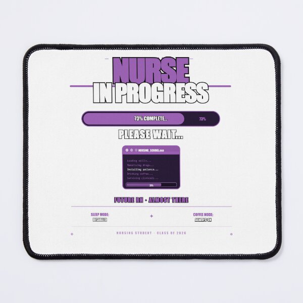 Item preview, Nurse In Progress Please Wait Funny Nursing Student Gift designed and sold by Mega-Shopping.