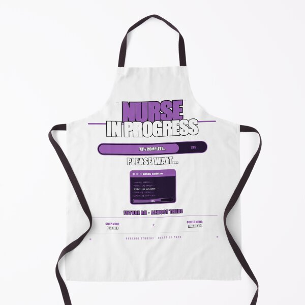 Item preview, Nurse In Progress Please Wait Funny Nursing Student Gift designed and sold by Mega-Shopping.