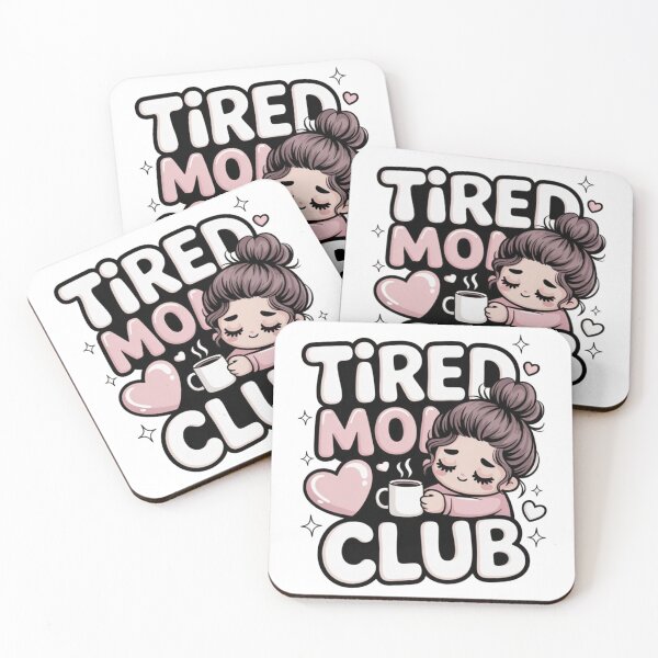 Item preview, Messy Bun Tired Mom Club Cute Motherhood Coffee Lover Design designed and sold by InspiredCreatives.