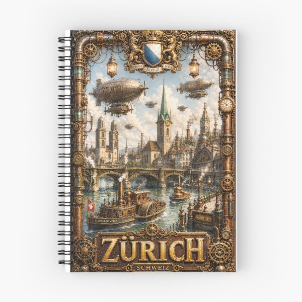Item preview, Empire of Steam Zurich – Brass Engines on the Limmat designed and sold by Earth Celebration Designs.