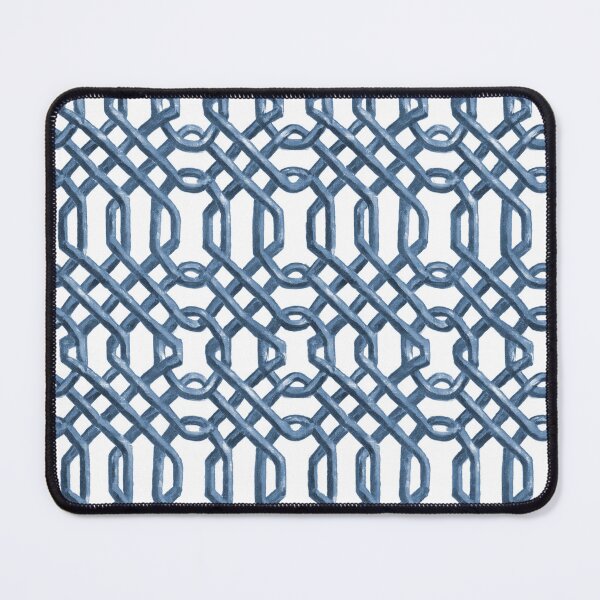Item preview, Blue chinoiserie trellis designed and sold by AnnaGo.