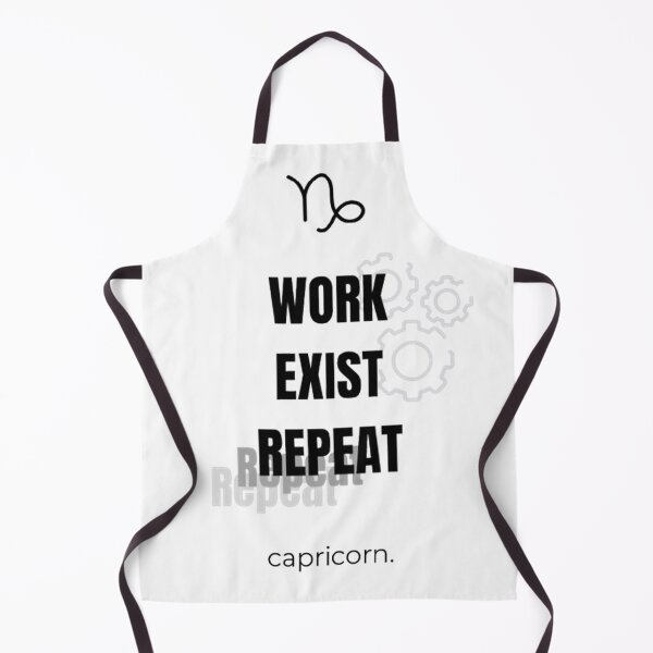 Item preview, Capricorn Zodiac Work Exist Repeat Typography Design designed and sold by Milena018.