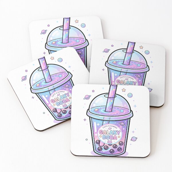 Item preview,  Galaxy Boba Tea – Cosmic Bubble Tea Aesthetic Illustration designed and sold by BobaBunny76.