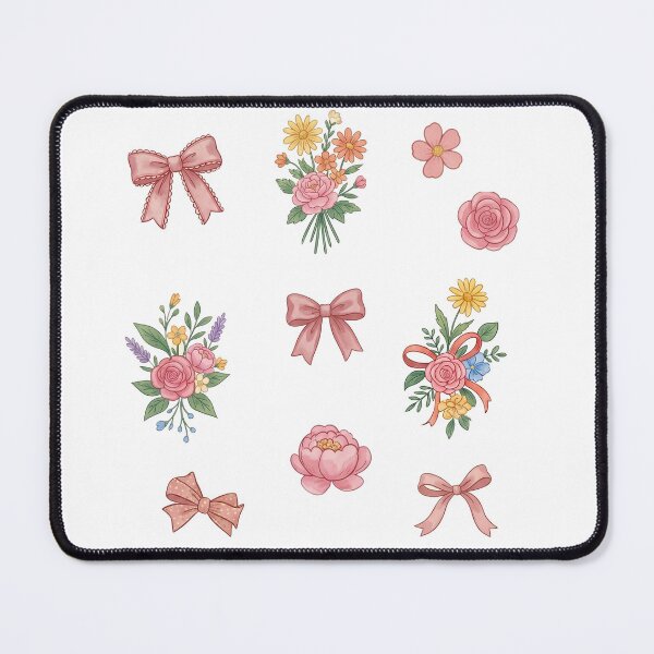 Item preview, Coquette Bow & Floral Sticker Pack | Pink Aesthetic Sticker | Kawaii Bow Sticker | Cottagecore Rose Sticker designed and sold by CUTE & FUN CREATIONS.