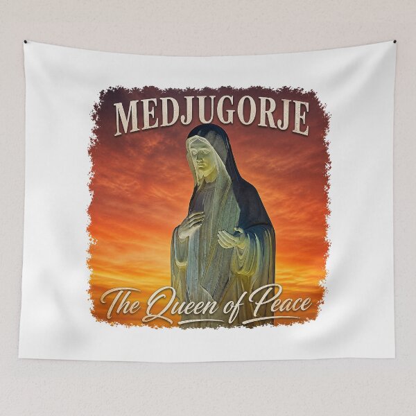 Item preview, Medjugorje Virgin Mary Sunset Queen of Peace designed and sold by Reggiano.