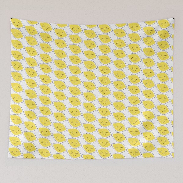 Item preview, Cute Sleepy Lemon Aesthetic | Kawaii Fruit Art | Minimal Yellow Cartoon designed and sold by priyanshustore.