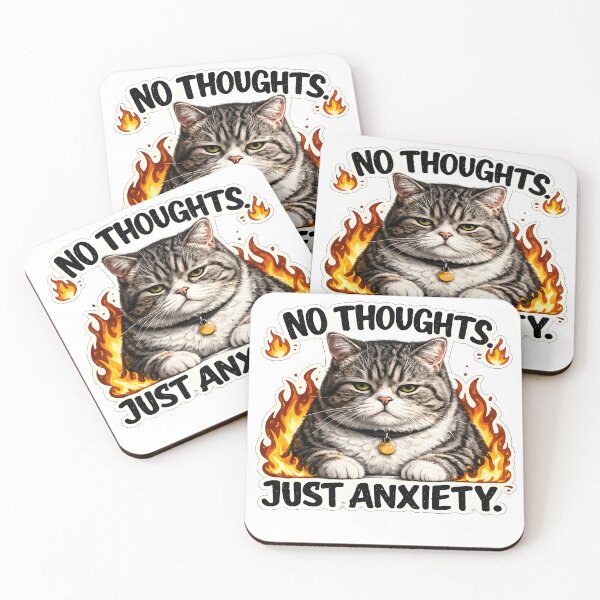 Item preview, No Thoughts Just Anxiety designed and sold by StickoStore.