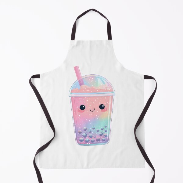 Artikelvorschau, Niedlicher, bunter Boba-Tee – Kawaii-Bubble-Tea-Illustration entworfen und verkauft von BobaBunny76.