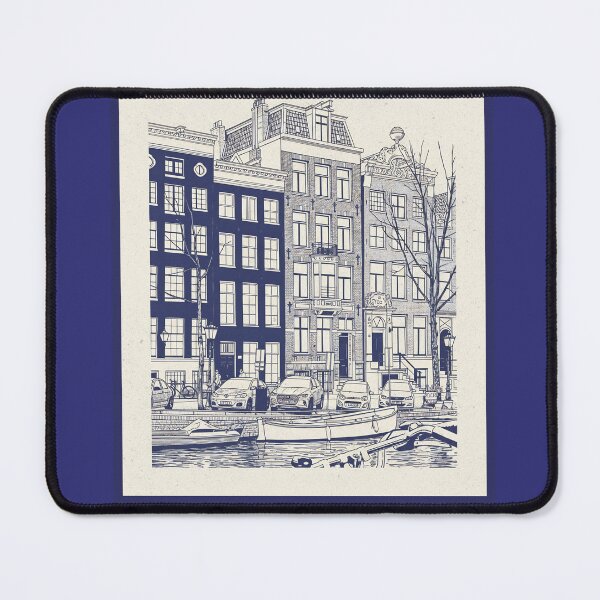 Item preview, Amsterdam Netherlands Historic Architecture Line Art Poster designed and sold by Sorcend.