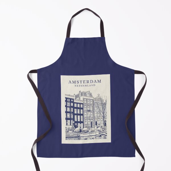 Item preview, Amsterdam Netherlands Historic Architecture Line Art Poster designed and sold by Sorcend.