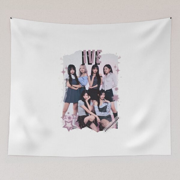 Item preview, Ivee Kpop Group Girl Members Retro Scrapbook Kpop Collage Design designed and sold by HELL0WBELLO.
