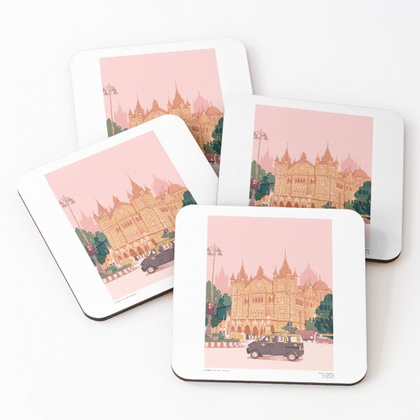 Item preview, Mumbai taxi illustration - Travels collection designed and sold by DANE_Projects.