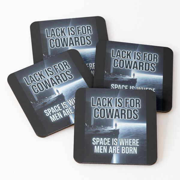 Item preview, Lack Is For Cowards | Stoic Space Philosophy Graphic Art designed and sold by MarioZ137.