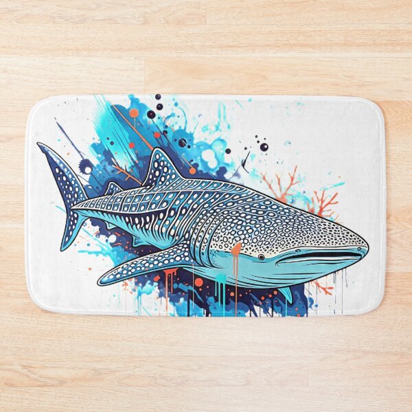 Item preview, Whale Shark Splash Art – Ocean Wildlife Illustration, Colorful Marine Life Design, Sea Creature Coastal Aesthetic designed and sold by ScapeCraft.