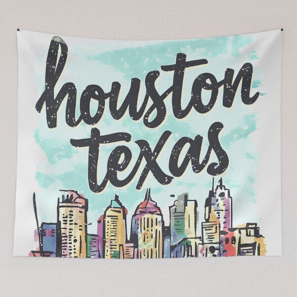Item preview, Houston Texas Cool Artistic Minimalist Skyline Colorful City  designed and sold by HowToCanadian.