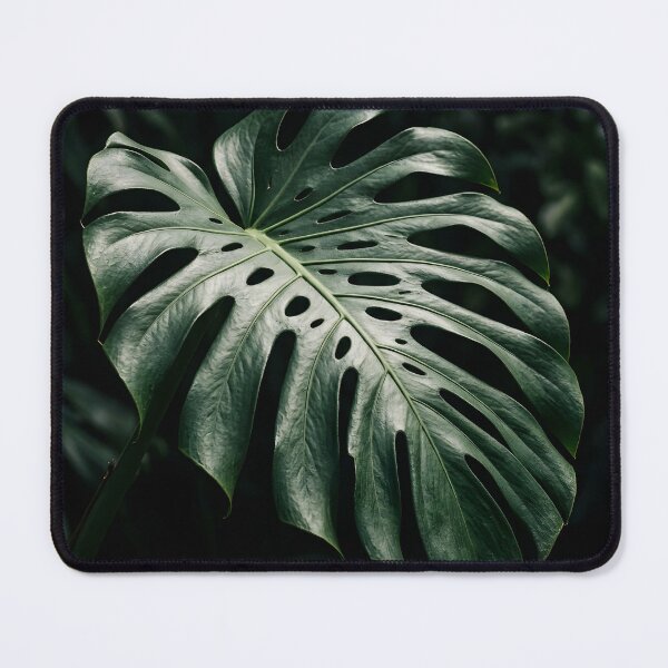 Item preview, Moody Dark Green Monstera Leaf Botanical Photography designed and sold by novadawy.