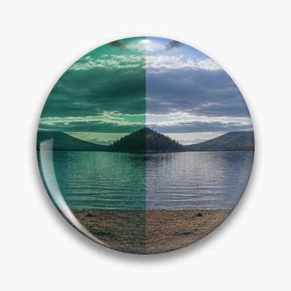 Item preview, Two world's same horizon  designed and sold by wrongwaydogzart.