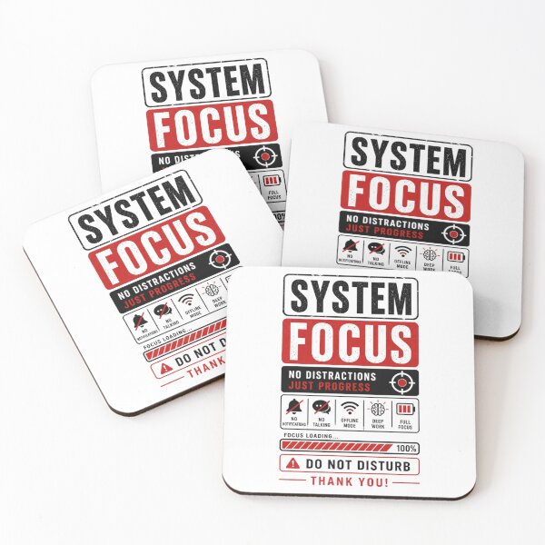Item preview, System Focus Shirt - No Distractions Just Progress Productivity Tee designed and sold by DomKo10.