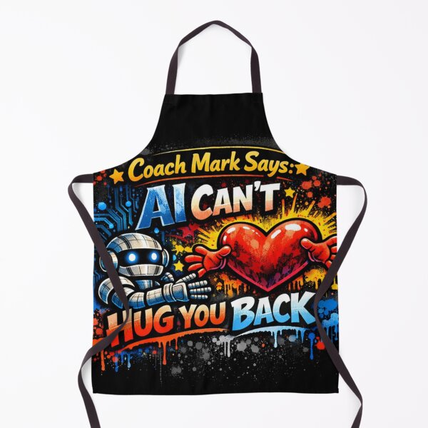 Item preview, Coach Mark Says Motivational Art: AI Cant Hug You Back Graffiti Street Art on Human Connection designed and sold by JustRun.