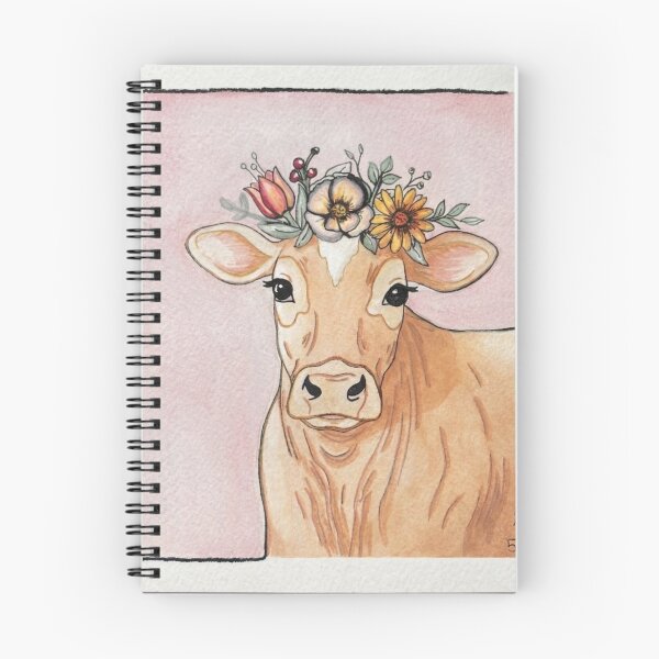 Item preview, Cow Jersey dairy Cow Pink  designed and sold by Kyra Hillier Art.