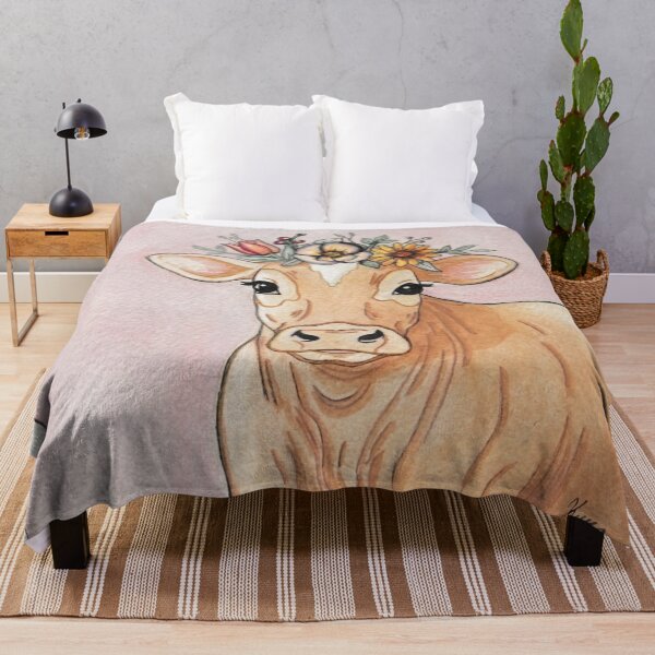 Item preview, Cow Jersey dairy Cow Pink  designed and sold by Kyra Hillier Art.