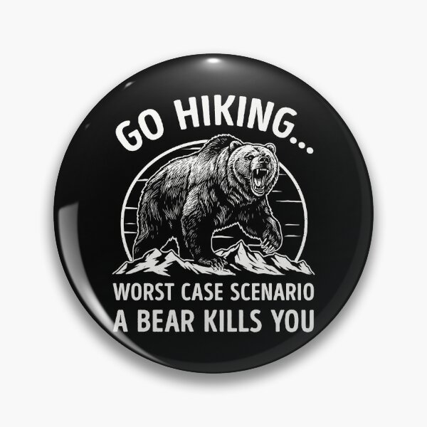 Item preview, Funny Hiking Bear Worst Case Scenario Outdoor Humor designed and sold by RareBunny.