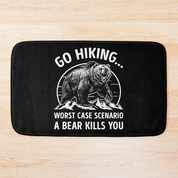 Item preview, Funny Hiking Bear Worst Case Scenario Outdoor Humor designed and sold by RareBunny.