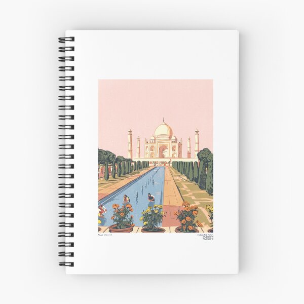Item preview, Taj Mahal garden illustration - Travels collection designed and sold by DANE_Projects.