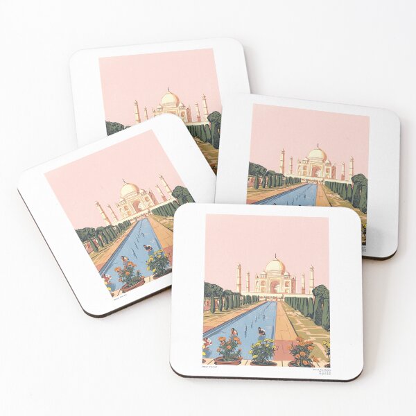 Item preview, Taj Mahal garden illustration - Travels collection designed and sold by DANE_Projects.
